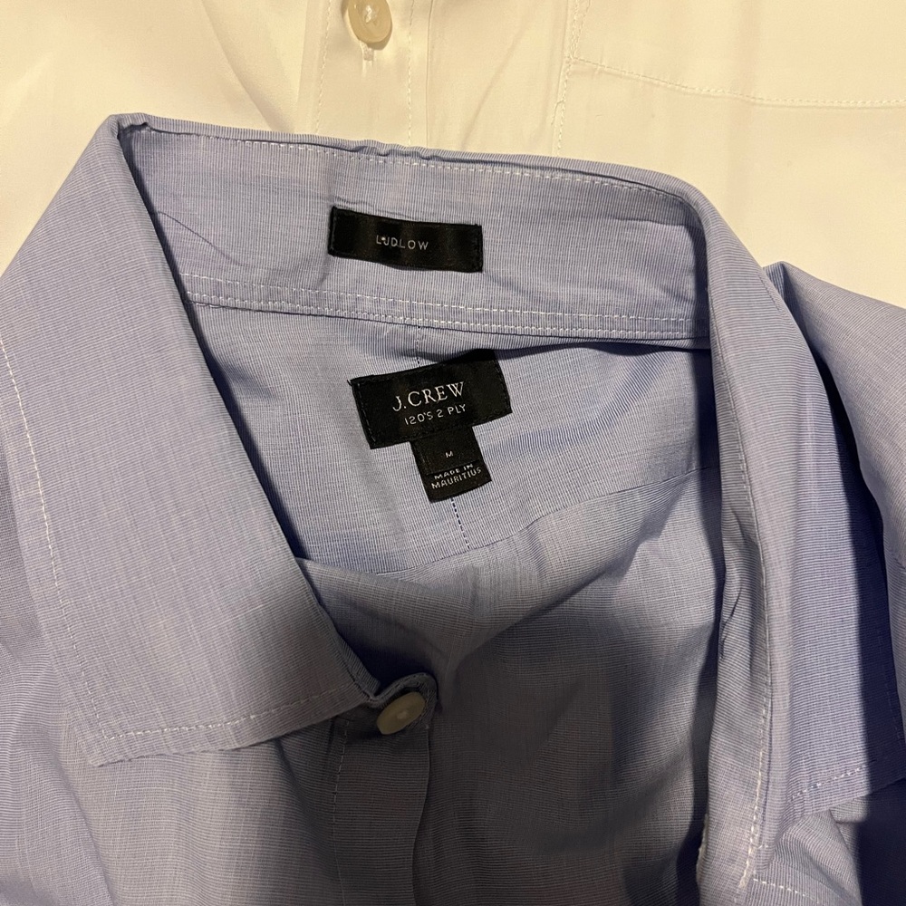 J. Crew Light Blue and White Dress Shirts